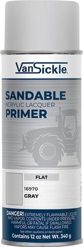 Sandable Acrylic Lacquer Primer in Flat Gray - 12 oz Spray
