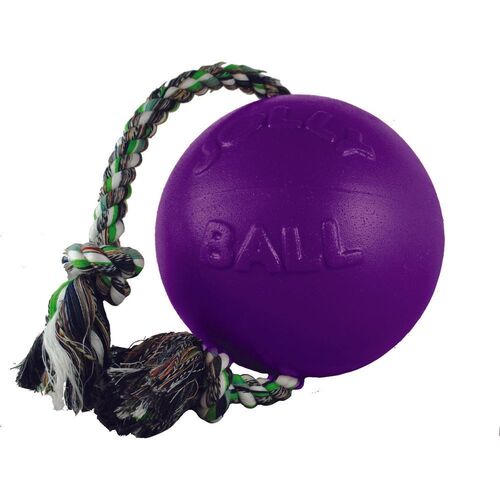 4.5" Purple Romp-n-roll Ball Dog Toy
