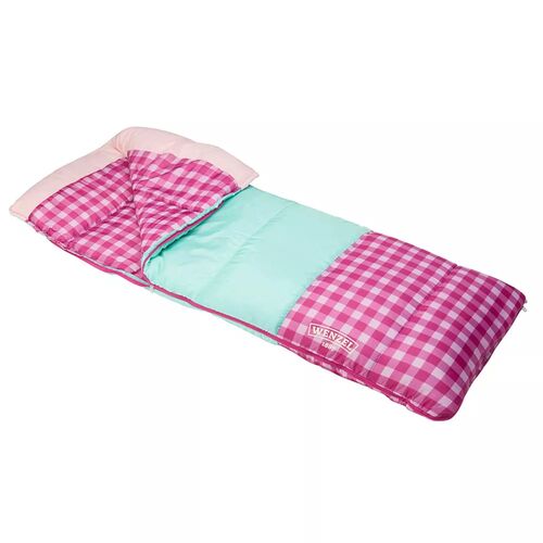Wenzel Sapling 40-50F Degree Youth Sleeping Bag in Pink