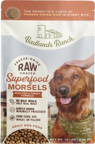 Superfood Morsels Wild Fish & Turkey Formula Freeze-Dried Raw Adult Dog Food - 10 Lb