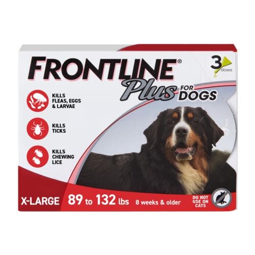 Plus Flea & Tick Treatment for Dogs 89 to 132 lb - 3 Month Supply