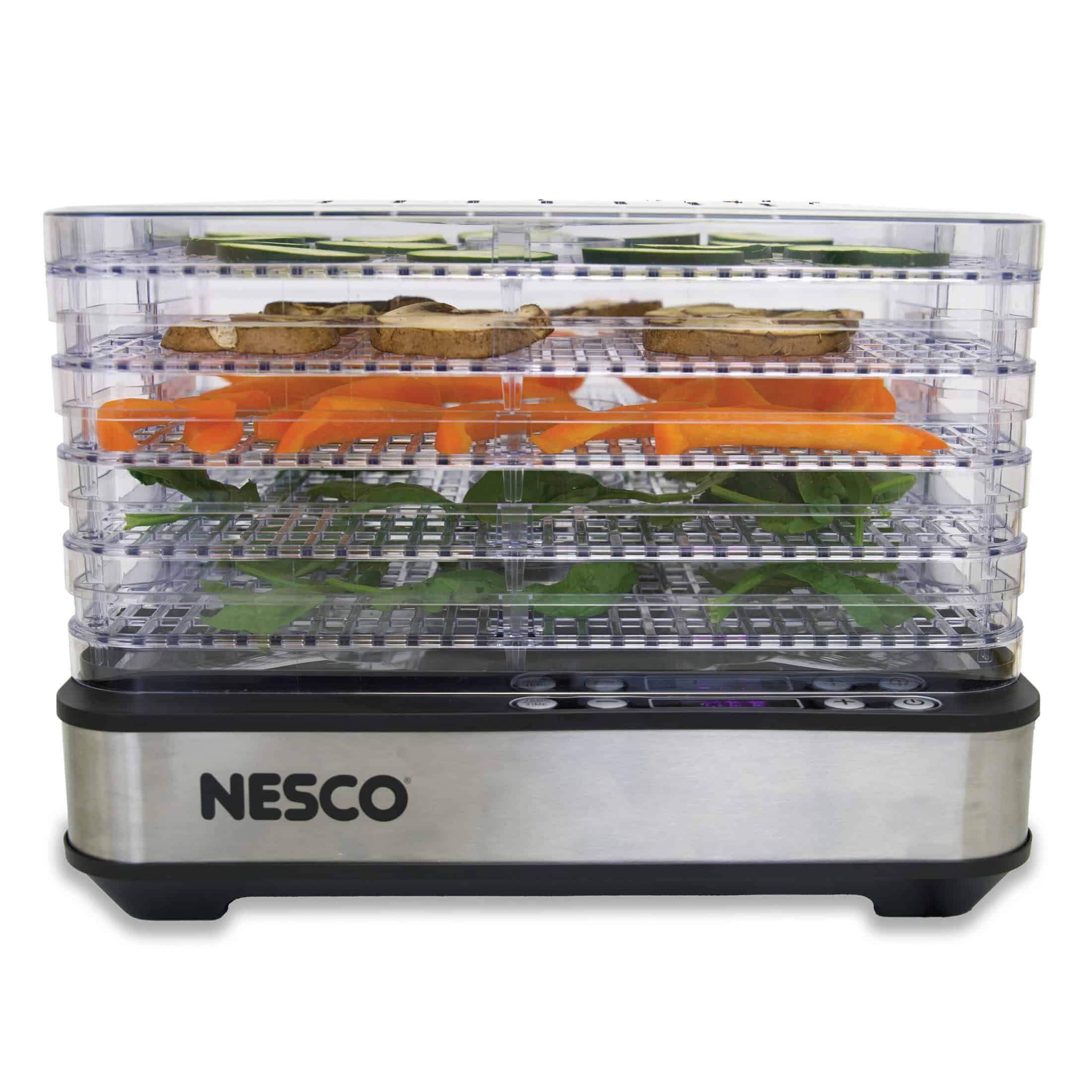 Nesco Digital 5 Rectangular Clear Tray Dehydrator