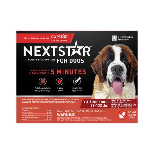 89-132 lbs Flea & Tick Topical Prevention for Dogs - Count