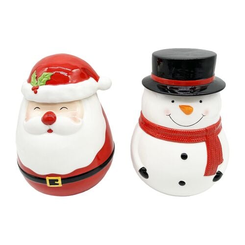 9" Santa/Snowman Cookie Har - Assorted