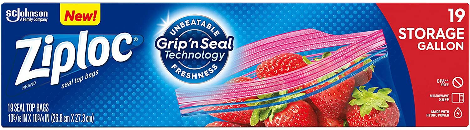 Smart Zip Double Zipper All Purpose Storage Bags