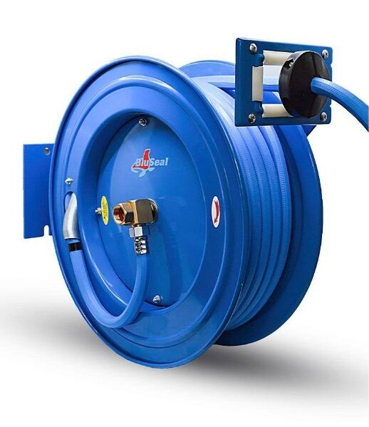 BluSeal Heavy-Duty Retractable Water Hose Reel 5/8