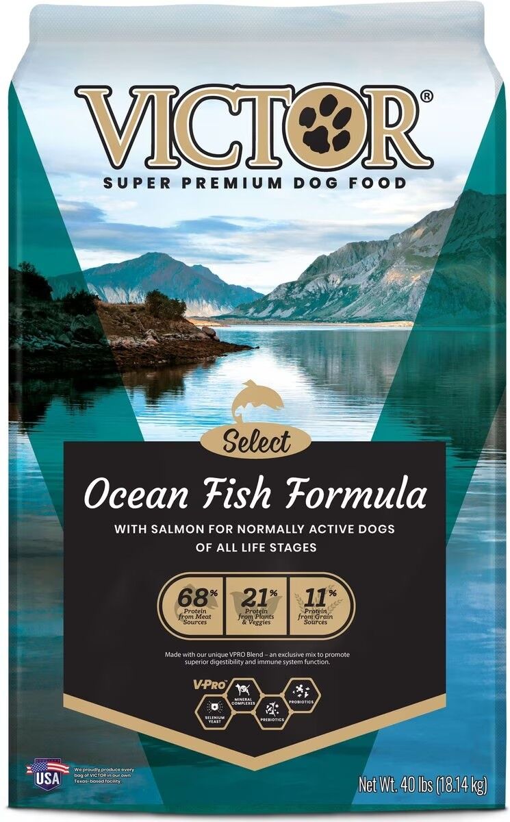 Victor Super Premium Pet Food Ocean Fish Formula Dry Dog Food