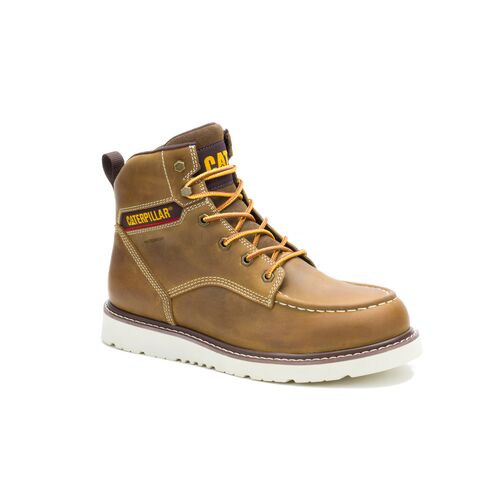 CAT Men's Reclaimer Wedge Waterproof Work Boots in Pyramid - 10W