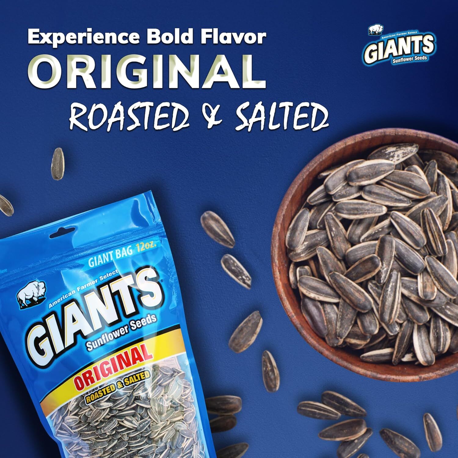 GIANTS Roasted & Salted Original Sunflower Seeds - 12 oz