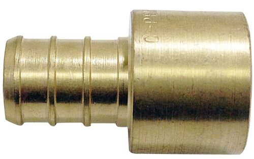 3/4" Brass PEX-B Barb x 3/4" Female Copper Sweat Adapter