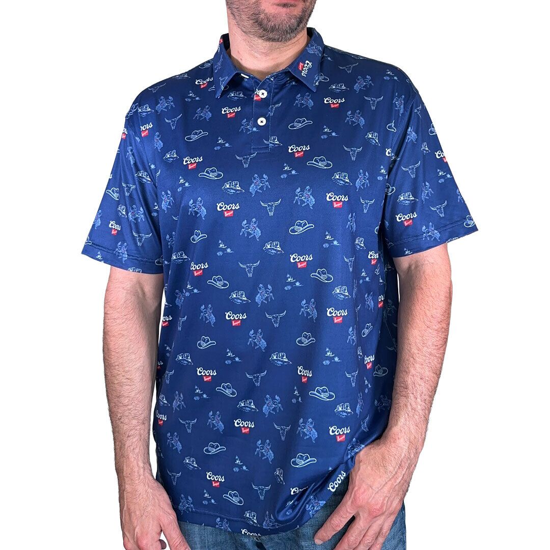 Men's Coors Western Short Sleeve Polo