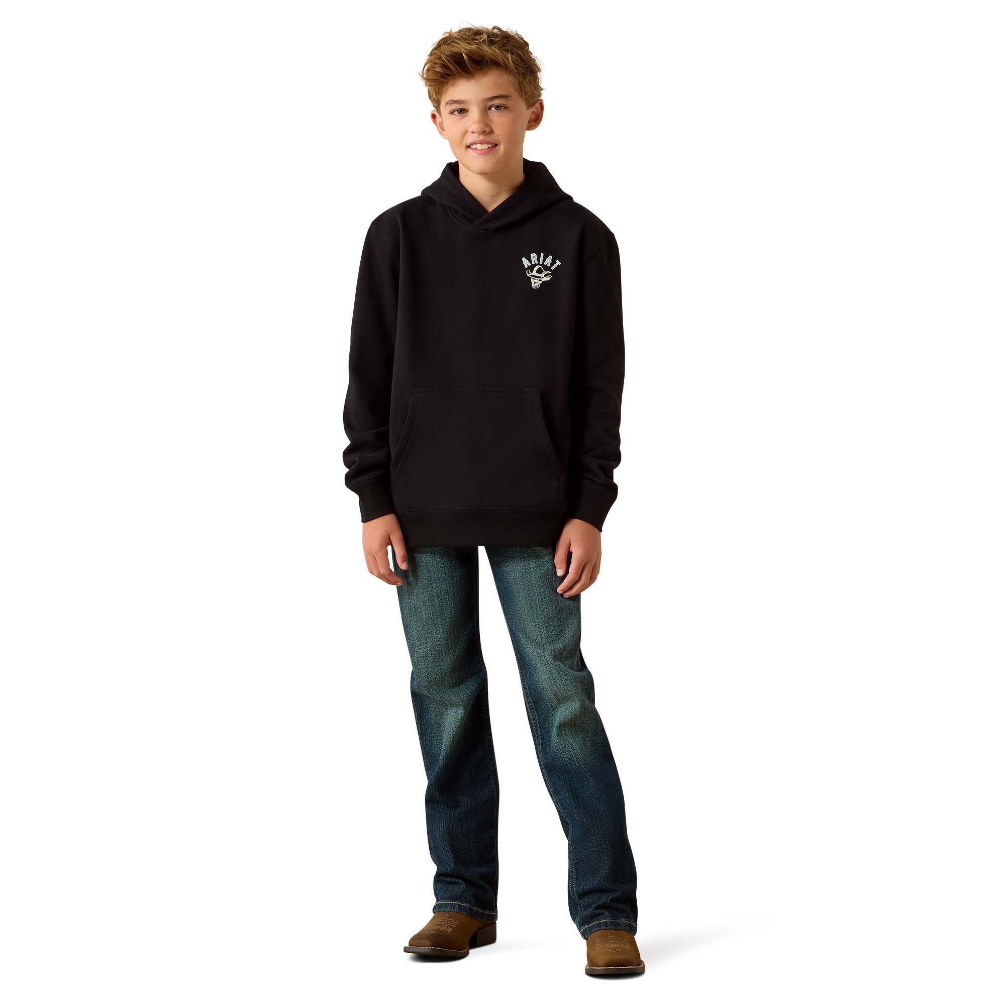 Boy's Stitched Skull Hoodie