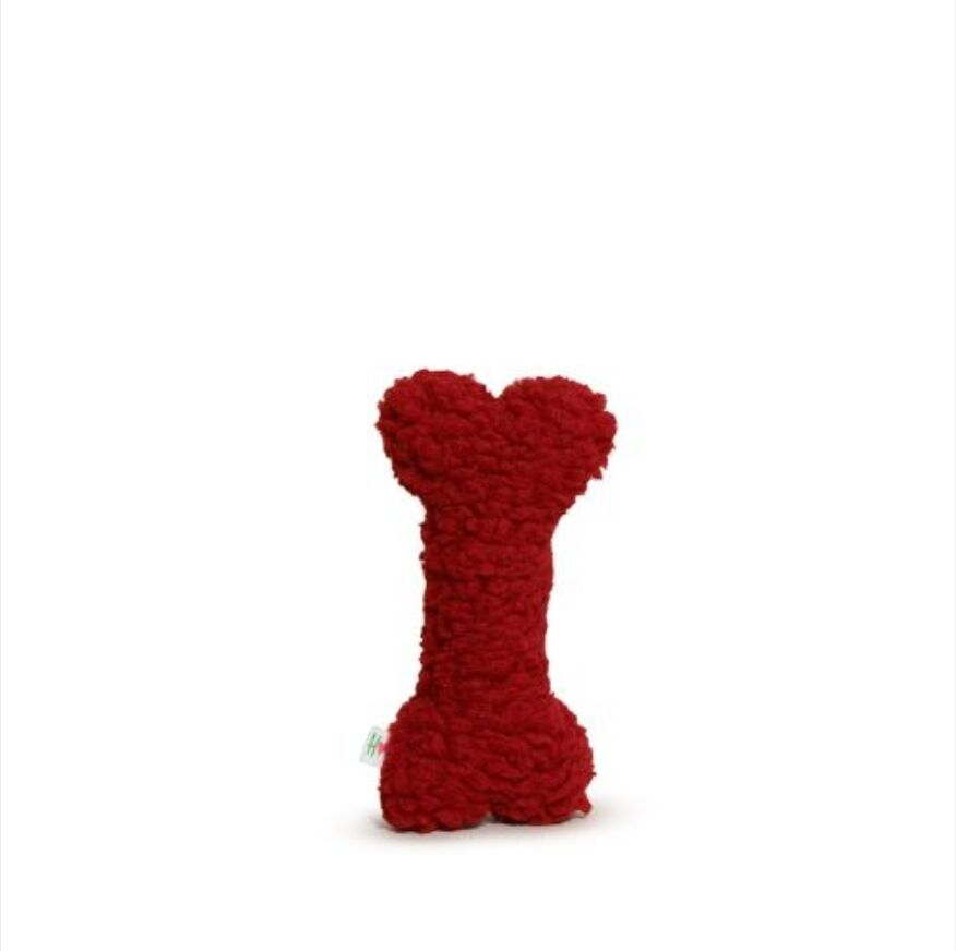 Fleece Bone Plush Dog