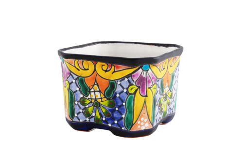 Talavera 6" Cuadrada Planter in Verona