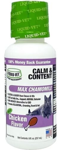 Calm & Content Support in Chicken Flavor for Cats - 8 oz