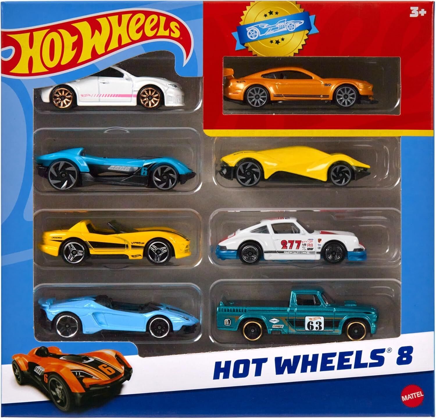Hot Wheels Cars & Trucks Set with 1 Exclusive Car