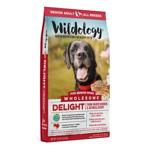 Delight Farm-Raised Chicken & Oatmeal Recipe Dry Dog Food - 30 Lb