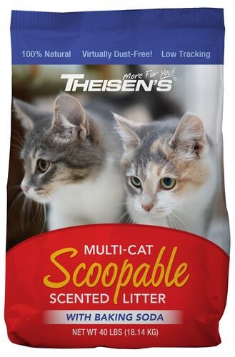 Multi-Cat Scoopable Scented Litter with Baking Soda - 40 Lb