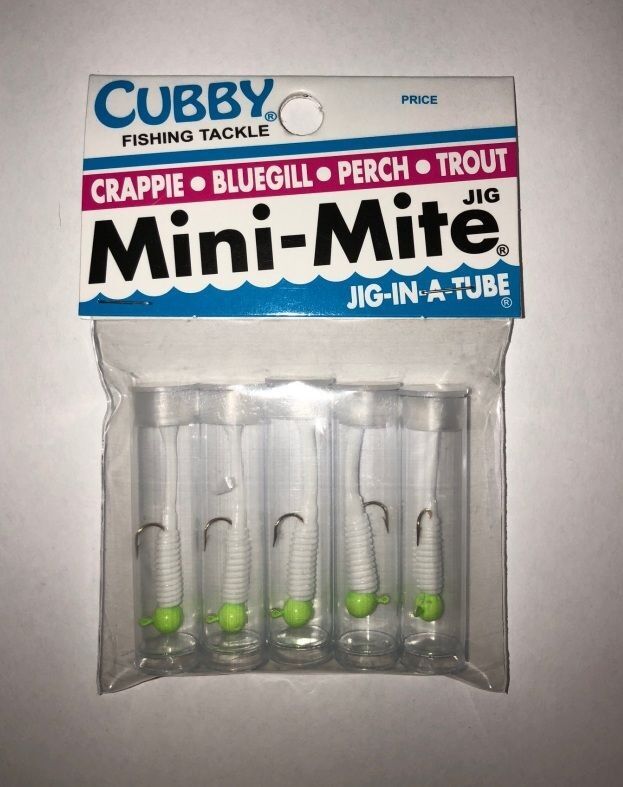 cubby fishing lures Cubby Mini-Mite - Lime/White 5pk