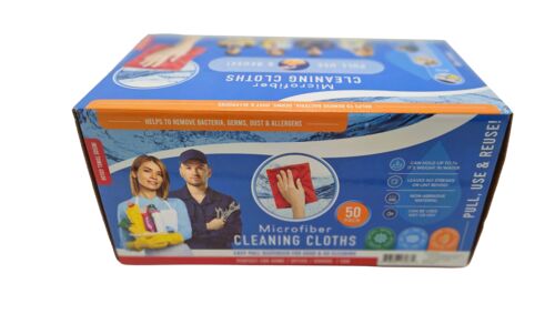 Ultra Clean Microfiber Multi-Surface Cleaning Cloths - 50 Pack