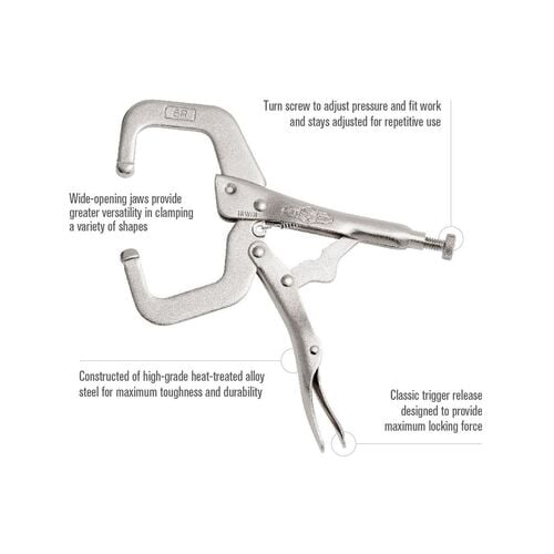 Vise Grip 6" Regular Tips Locking C-Clamp