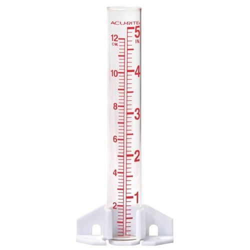 6" Glass Rain Gauge