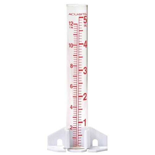 6" Glass Rain Gauge