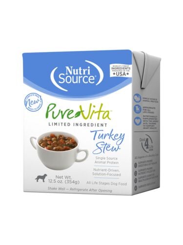 PureVita Turkey Stew TetraPak Wet Dog Food - 12.5 oz