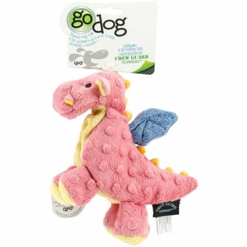Small Dragon With Chew Guard Technology Tough Plush Dog Toy