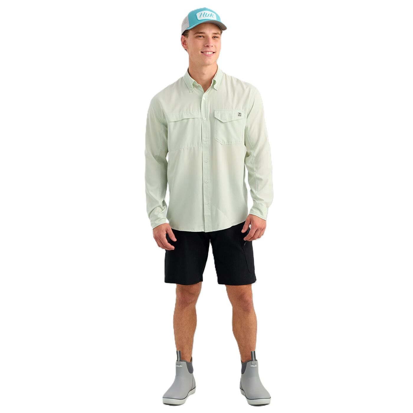 Men's Tide Point Long Sleeve Button-Down Performance Shirt