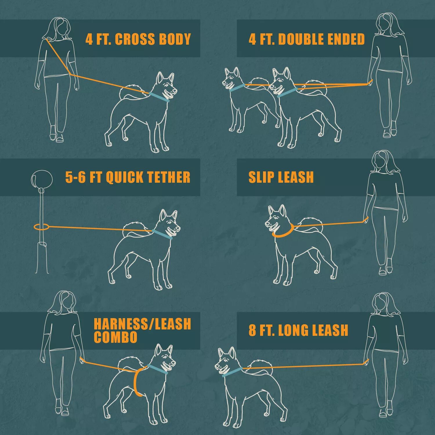 K9 Explorer Trek Multi-Function Rope Dog Leash