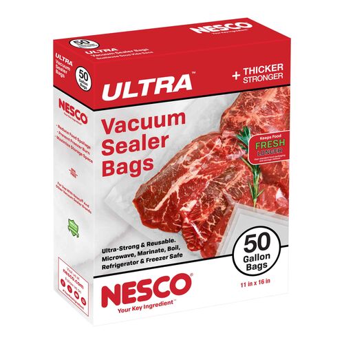 ULTRA Gallon Sized Vacuum Sealer Bags - 50 Count