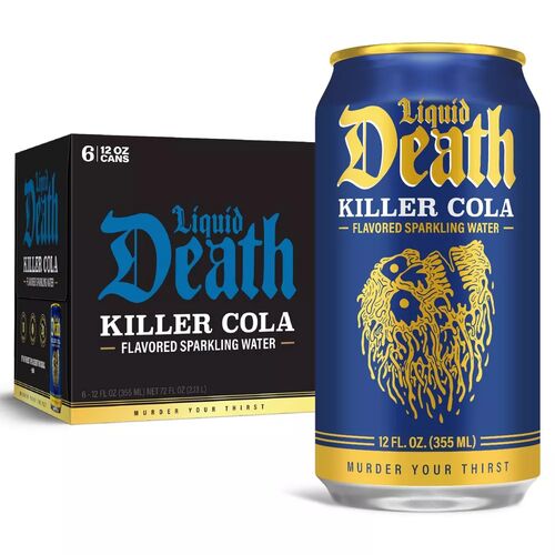 Killer Cola Sparkling Water - 6-Pack of 12 oz Cans