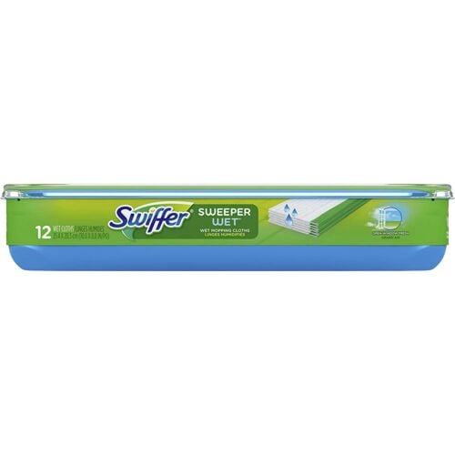 Sweeper Wet Mopping Cloths - 12 Count