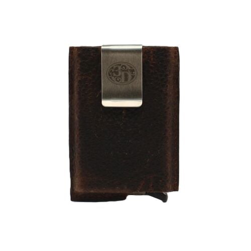 Men's Leather Smart Wallet in Dark Brown