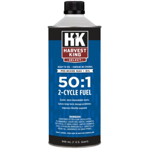 2-Cycle Fuel 50:1 Pre-Mixed Gas + Oil - 1 Quart