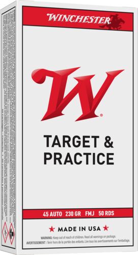 Target & Practice 45 Auto 230 Grain FMJ Ammunition - 50 Rounds
