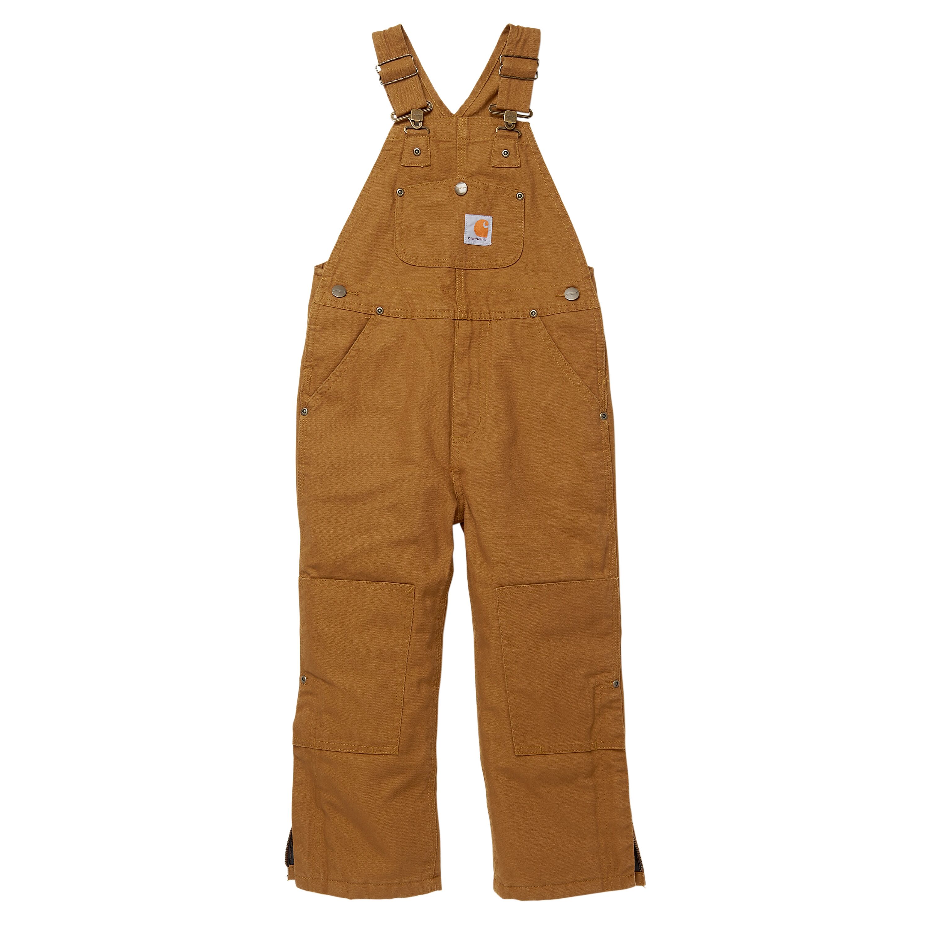 Youth Quilt-Lined Canvas Bib Overalls