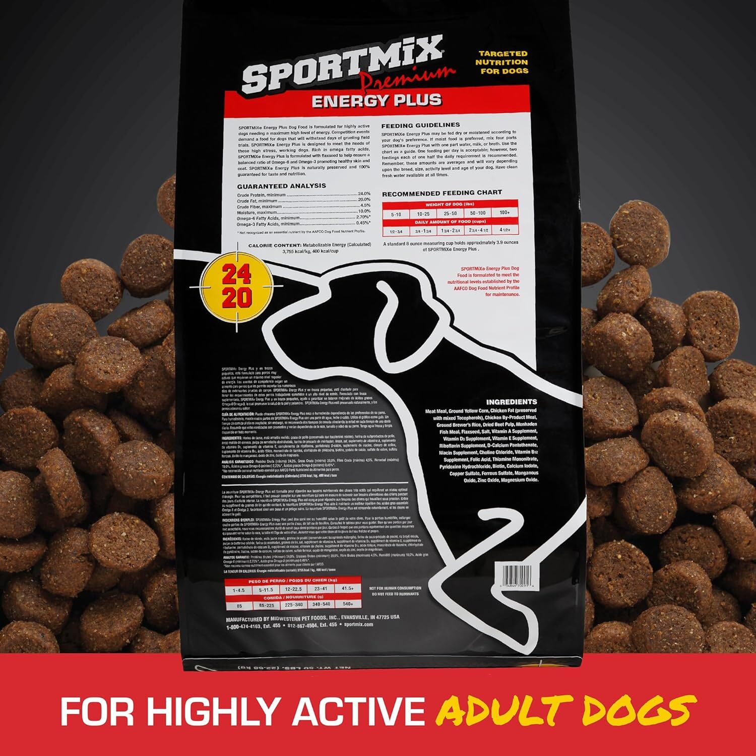Dry Dog Sportmix Premium High Energy AAOO Pets] Sportmix Premium
