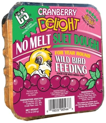 Cranberry Delight No Melt Suet Dough