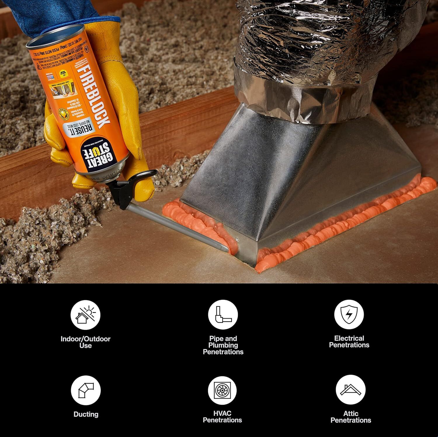 Great Stuff Fireblock Insulating Spray Foam Sealant - 12 oz