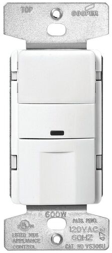 3-Way White Motion Sensor Switch