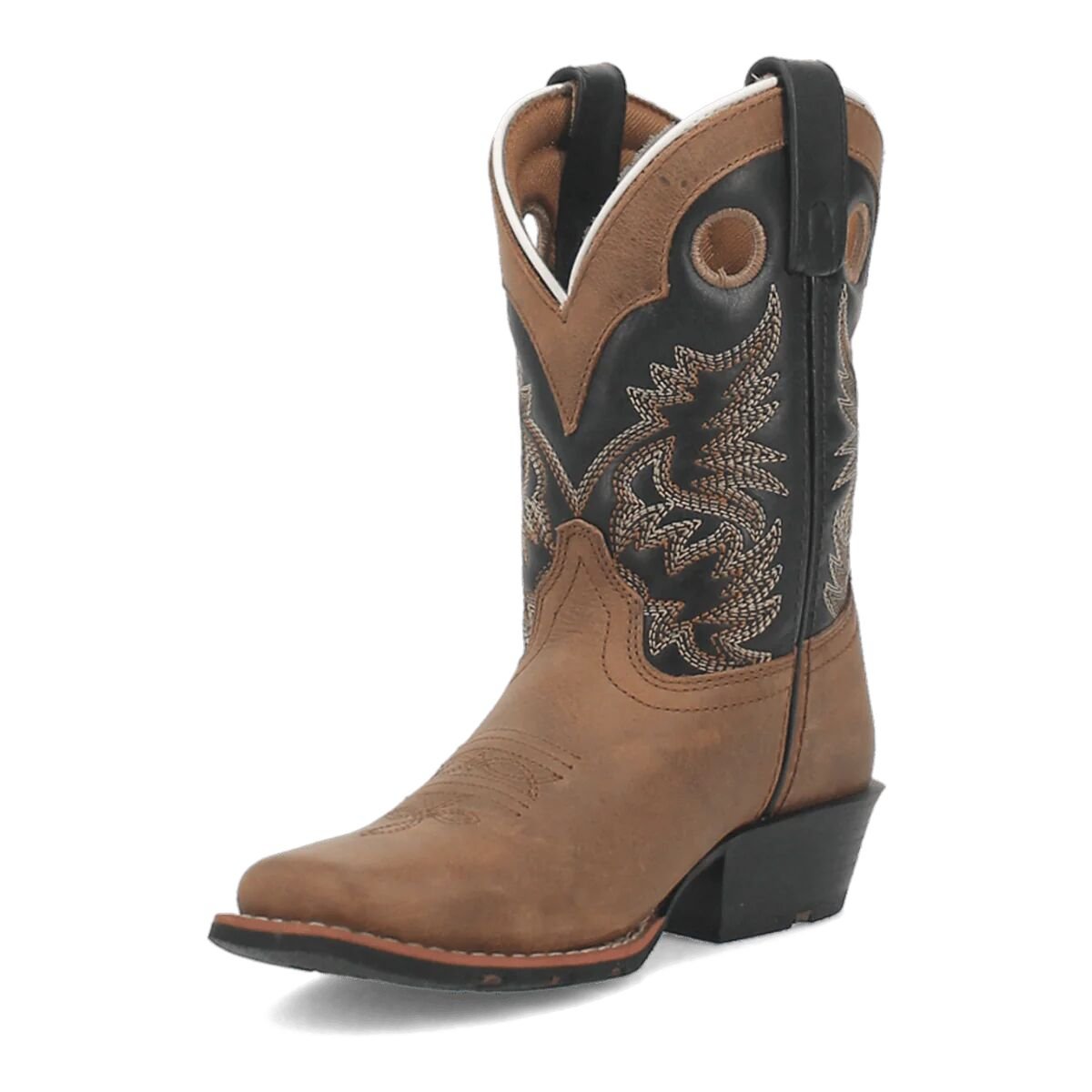 Kids' Rascal Square Toe Leather Western Boots