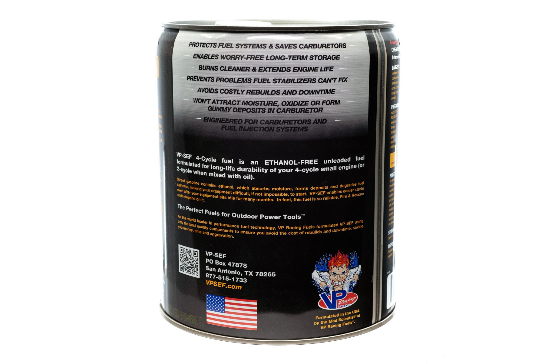 VP Racing Fuels 4-Cycle Fuel: Ethanol-Free Small Engine Fuel - 5