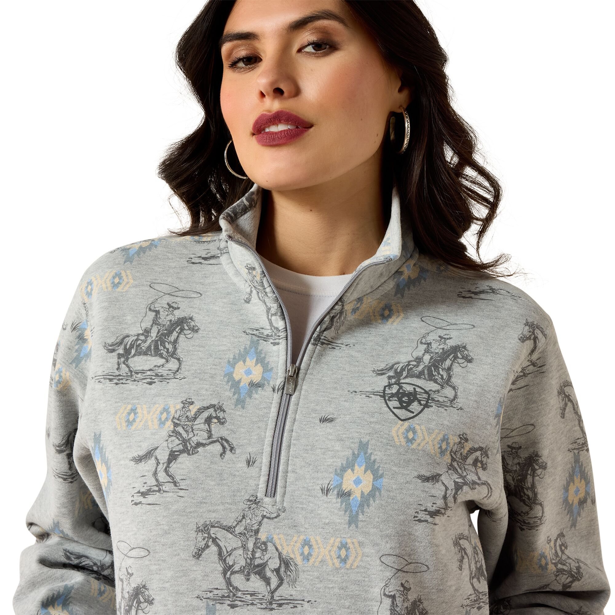 Women's Sapphire 1/2 Zip Sweatshirt
