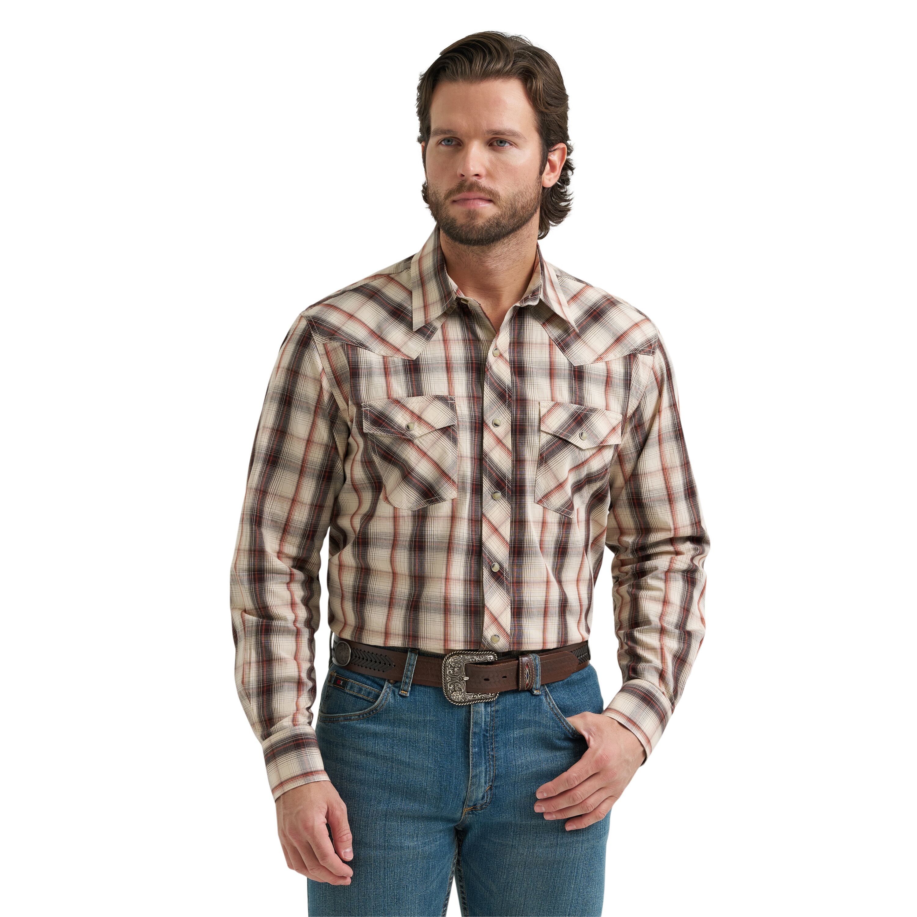 Men's 20X Competition Advanced Comfort Long Sleeve Two Pocket Western Snap Shirt