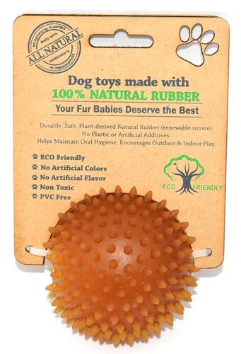 Natural Rubber Spike Ball Dog Toy