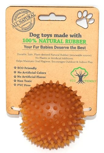 Natural Rubber Spike Ball Dog Toy