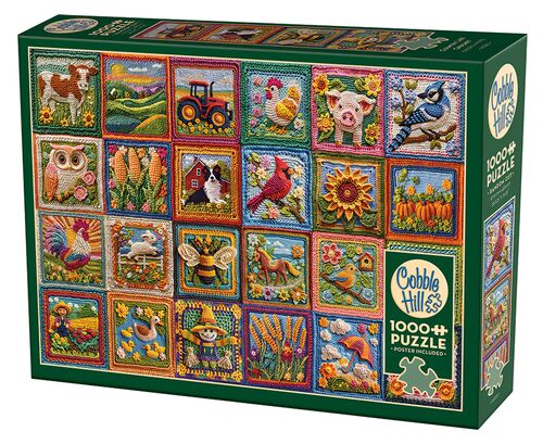 Country Life Crochet Jigsaw Puzzle - 1000 Piece
