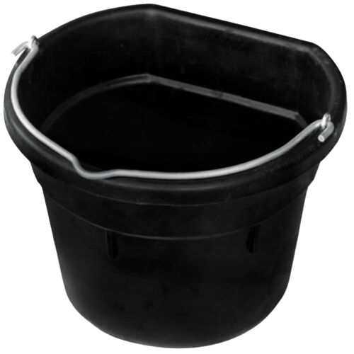 18 Quart Heated Flat-Back Rubber Bucket - 90 Watts